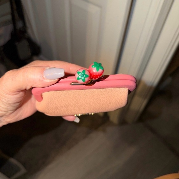 Coach Pink and Peach Wristlet - Picture 2 of 3